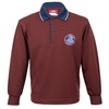 Long Sleeve Polo - burgundy